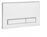 Tlačítko splachovací Sanela dvojčinné, do rámu, bílé  SLW 50